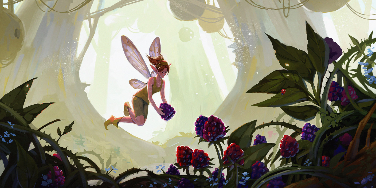 Forest Fairies and Berries