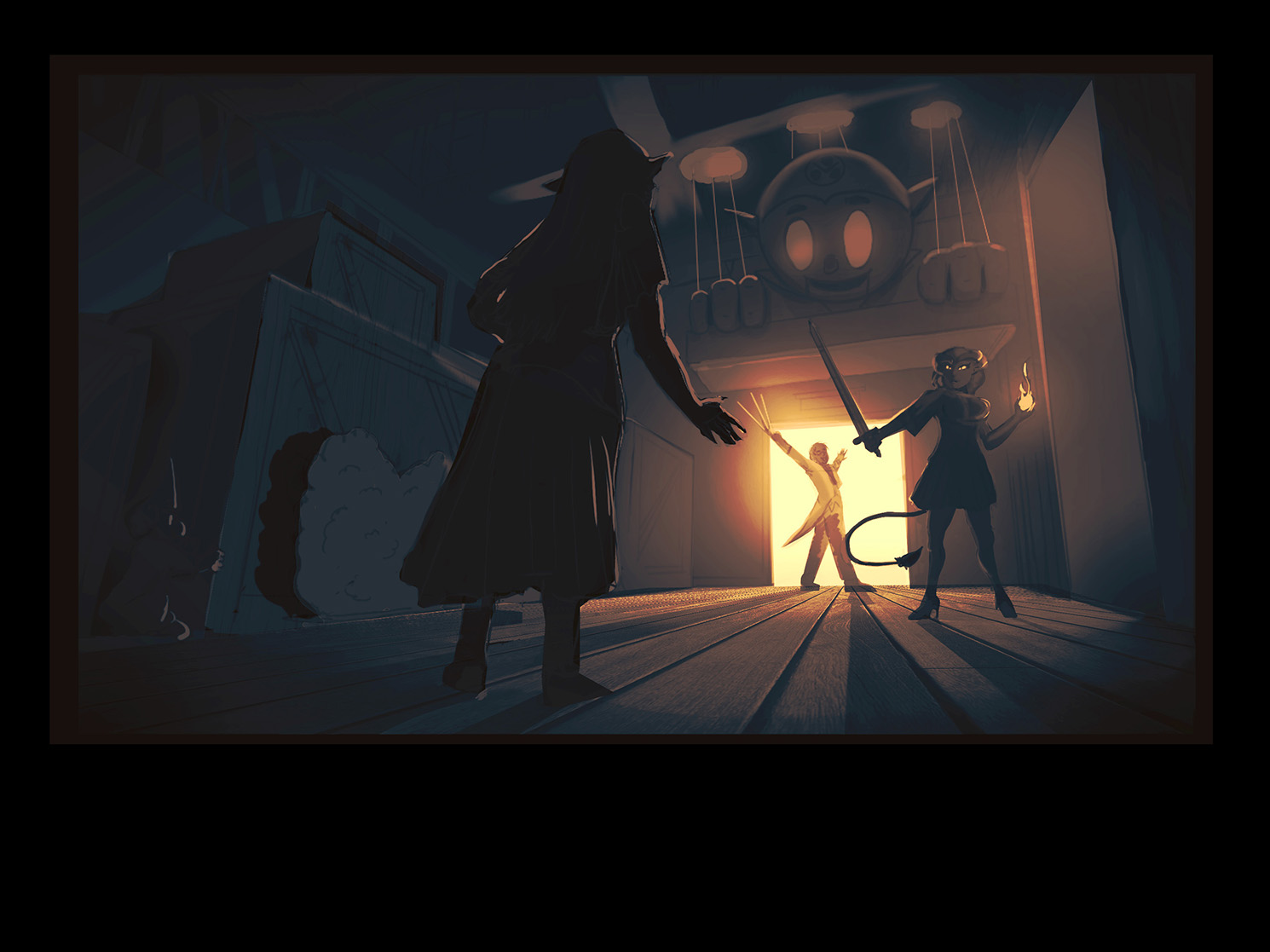 Duel between Elf and Demon