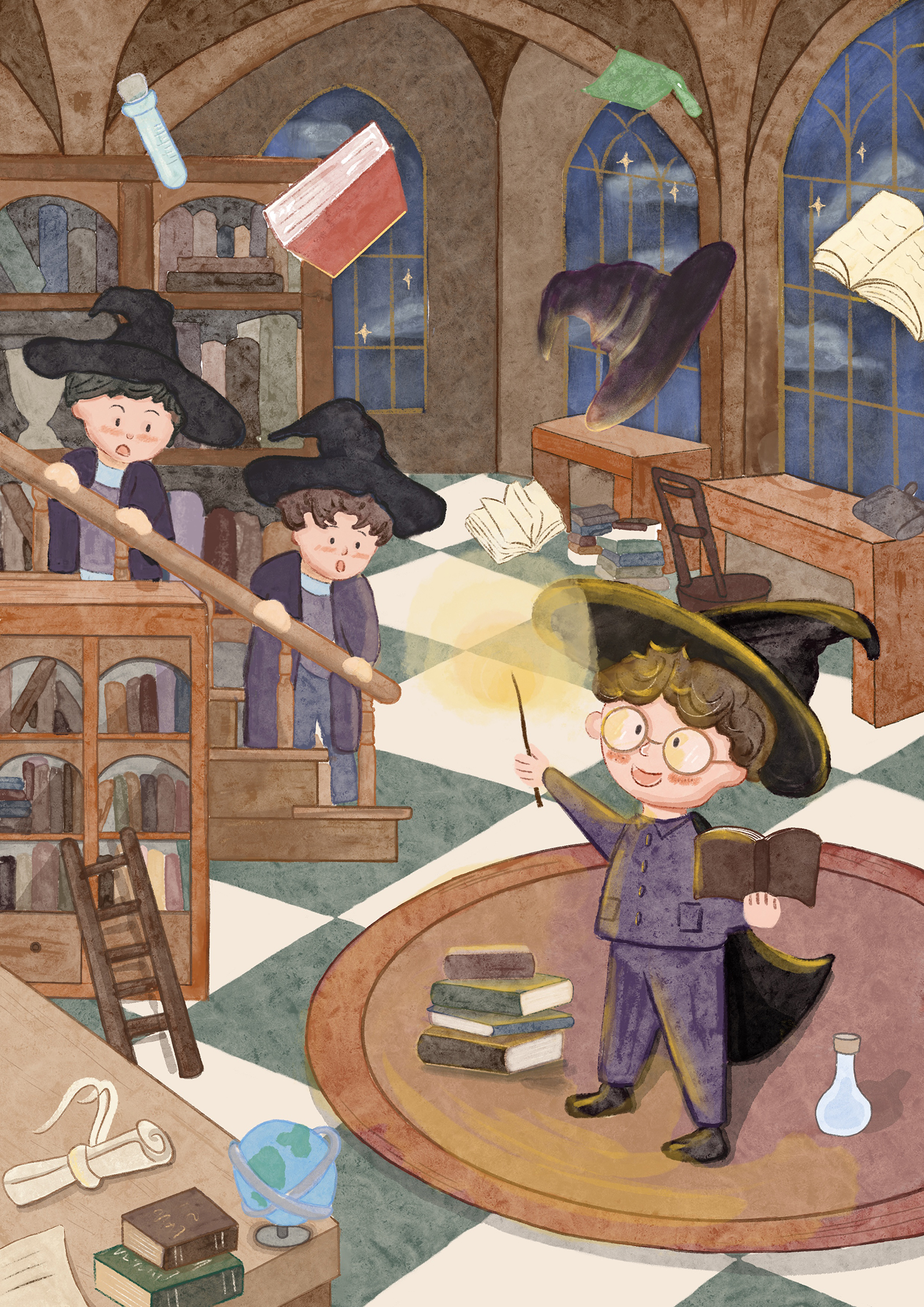 The Little Wizard Waving His Wand